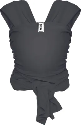 Produktbild von ByKay Stretchy Wrap Deluxe, Babytuch, 18 kg, Anthrazit, Baumwolle