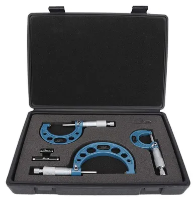 Produktbild von 3-teilige Mikrometer - 0-75 mm Außendurchmesser - Messwerkzeug
