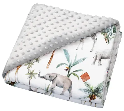 Produktbild von Für Kinder, Decke Safari - 100x150 cm - Grau | by SEVIRA KIDS