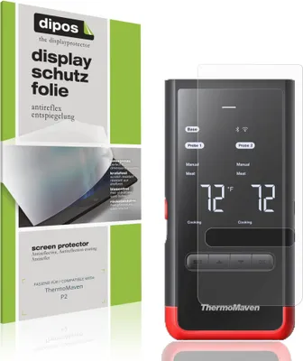 Produktbild von 4x Schutzfolie für ThermoMaven P2 matt Displayschutzfolie Folie Display Schutz dipos