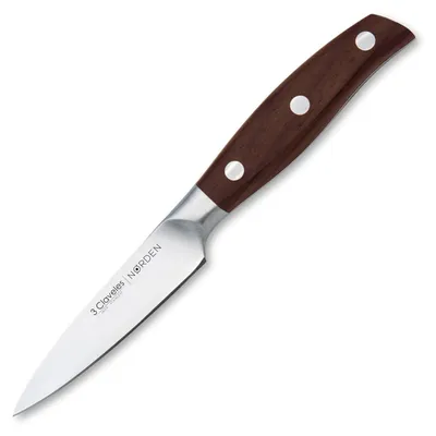 Gemüsemesser 9 cm, rostfreier Stahl, Eichenholzgriff