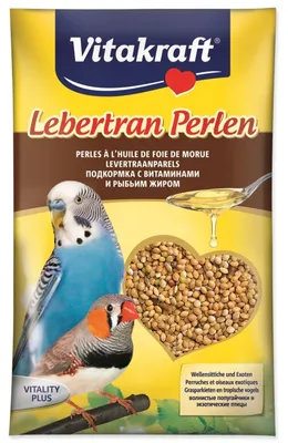 Productafbeelding van Vitakraft Levertraan Bolletjes voor Papegaaien/Exoten, 20 gram