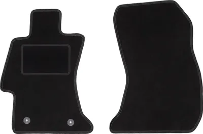 Image de Tapis de sol avant velours sur-mesure pour Subaru Levorg (2014-, break) noir, jeu 2 pièces, fixations - STANDRAD