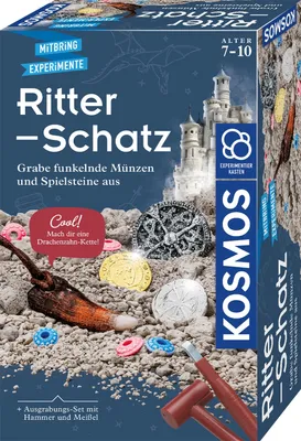 Produktbild von Kosmos 657994 Ritter Schatz Grabe Funkelnde Münzen Spielsteine aus Scientific Spaß Mysteriöser Fund
