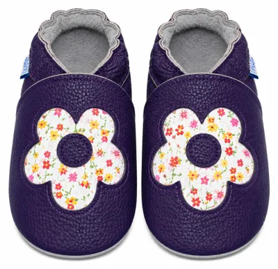 Productafbeelding van Happy Kids, uniseks babyschoenen - kruip- en slofjes, paars - paars