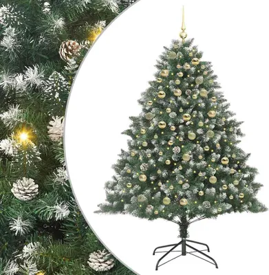 Obrázek produktu pro Umělý vánoční stromeček Zelená 180 cm PVC, plast a ocel