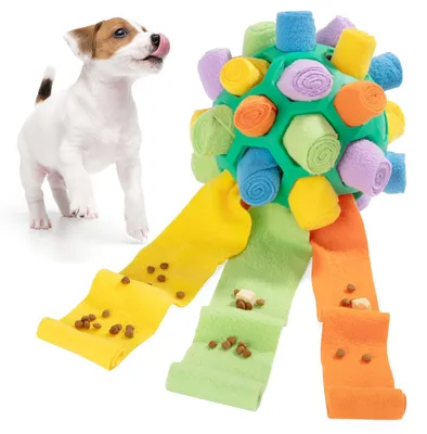 Schnüffelball für Hunde, mittel, grün