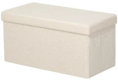 Produktbild von Aufbewahrungsbank mit Stauraum und Klappe | Farbe: Braun | Abmessungen: 38x76x38 cm