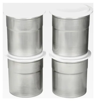 Produktbild von Pacojet Pacossierbecher mit Deckel 4er-Set aus Chromstahl