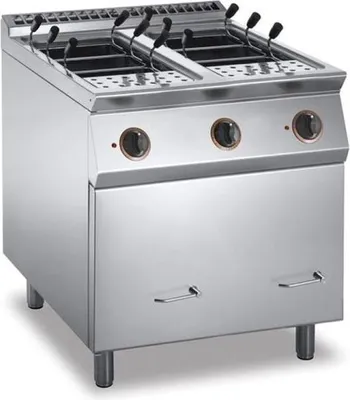 Produktbild von KBS Elektro Nudelkocher 2 x 28 Liter 2 Becken GN 2/3 800x730x900 mm 400 Volt