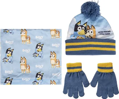 Zdjęcie produktu dla Zestaw zimowy dla dzieci Bluey Rękawiczki Snood Mü tze