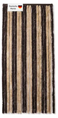 Produktbild von Flauschvorhang 90x200cm braun-beige, Fliegenschutz, Türvorhang Wohnwagen