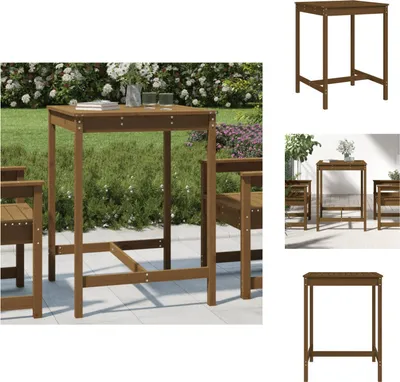 Produktbild von vidaXL Gartentisch Honigbraun 82,5x82,5x110 cm Massivholz Kiefer -  Gartentische