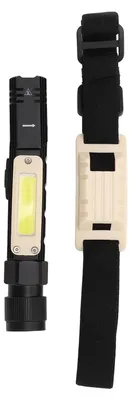 Immagine prodotto di Torcia multifunzionale, faro 3 in 1, lampada da lavoro, orientabile di 90 gradi, illuminazione potente, ricaricabile tramite USB