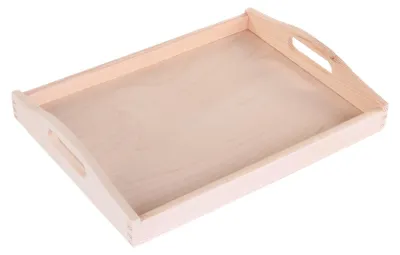 Produktbild von Holztablett zum Servieren, 40 x 30 cm