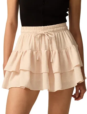 Produktbild von Damen Kurze Faltenrock mit Shorts