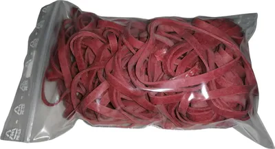 Produktbild von 100 g Gummiringe rot 50mm Ø 1,2 x 4 mm breit