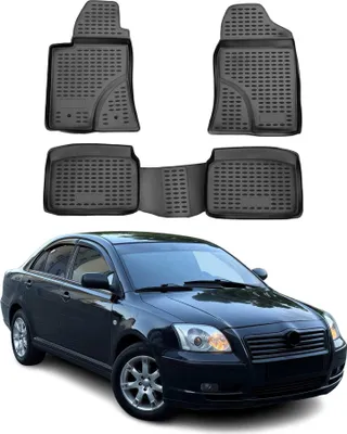 Image de 2003-2009 Tapis de sol Toyota Avensis TPE noir 4 pièces