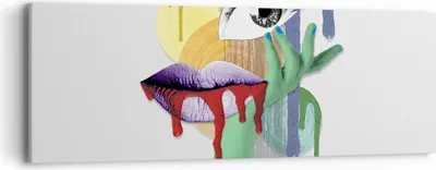 Produktbild von Bild auf Leinwand - Leinwandbild - Abstraktion modern - 90x30cm - Wand Bild - Wanddeko - Wandbilder - Leinwanddruck - Bilder - Kunstdruck - Wanddekoration - Leinwand bilder - Wandkunst - AB90x30-4058