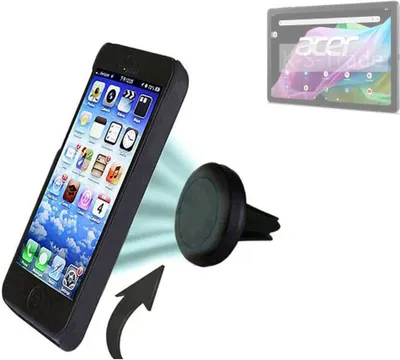 Produktbild von K-S-Trade Kompatibel mit Acer Iconia Tab P10 Auto Handy Halterung KFZ Halter Lüftungsgitterhalterung Air Vent mount Smartphone Halter