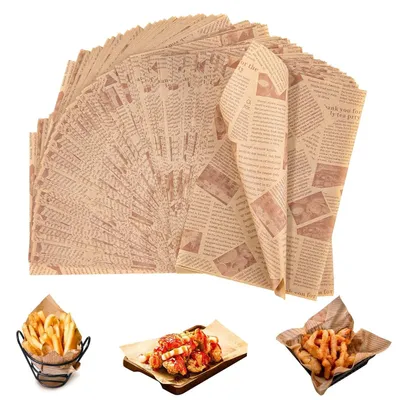 300 Blatt Käsepapier, 30 x 20 cm, wasserdicht, ölbeständig, Einweg-Wrap-Papier
