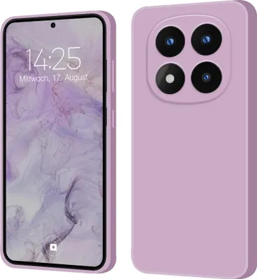 Produktbild von Hülle für Xiaomi Redmi Note 14 Pro+ 5G Case Cover Bumper Silikon Softgrip Schutzhülle Farbe: Lila