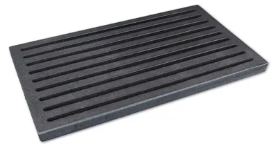 Imagen del producto de Rejilla de hierro fundido de 18 x 32 cm para estufas de leña y carbón