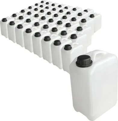 Produktbild von 48 Stück Leerkanister aus HD-PE, DIN 45, natur (3 Liter)