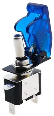 Produktbild von ProRide Kippschalter 12V/20A ON-OFF einpolig mit blauer LED und Schutzkappe