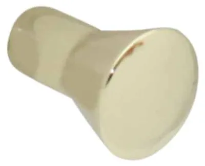 Zdjęcie produktu dla Uchwyt meblowy ze stopu cynku (zamac) z polerowaną powłoką mosiężną, średnica 16 mm
