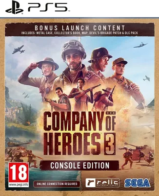 The cover art for the video game Company of Heroes 3 for PlayStation 5.