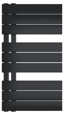 Produktbild von Design-Badheizkörper ASK Weiß 600 x 1640 mm – Handtuchheizkörper mit Seitenanschluss, 932 Watt, ohne Heizstab