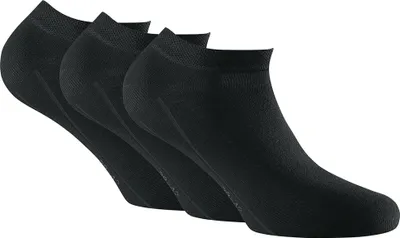 Produktbild von Rohner Basic Uni Sneaker Socken, 3er Pack - Invisible Sneakers Schwarz 47-50 (12-15 UK)