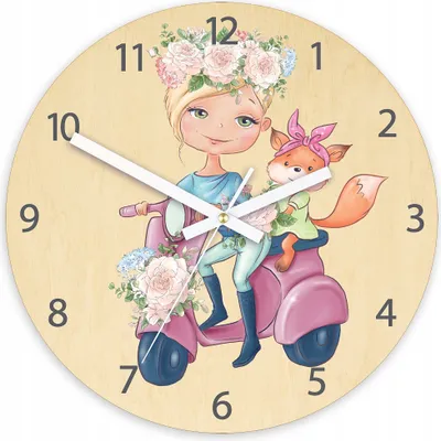 Produktbild von ModernClock, wanduhr, Wanduhr für Kinder,  Silent Wanduhr, 30cm