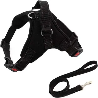 Immagine prodotto di Set pettorina per cani - Varie taglie - Resistente - con maniglia - per cani di piccola, media e grande taglia - per l'addestramento e le passeggiate