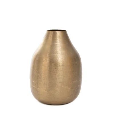 Zdjęcie produktu dla HOMLA Wazon GIRONA metalowy złoty 15x15x21 cm