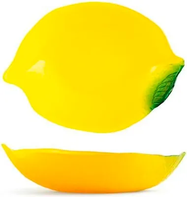 Produktbild von Schale Citrus aus Glas in Zitronenform – Gelb, 24 cm