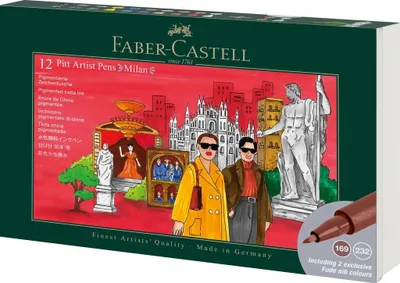 Image de Stylos de dessin Milan, 12 couleurs, FABER CASTELL