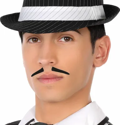 Image de Moustache Atosa Blanc Blanc One Size