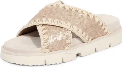 Produktbild von I5218 Ciabatta Donna Mou Criss-Cross Woman Paillettes Sandal
