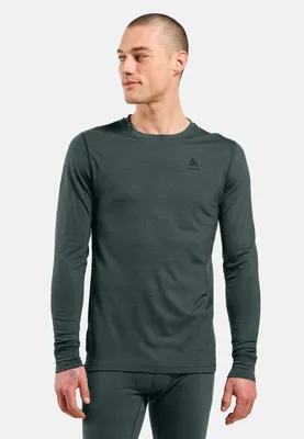 Produktbild von Thermounterwäsche mit langen Ärmeln Odlo BL TOP Crew Neck L/S MERINO 200 Größe L Blau