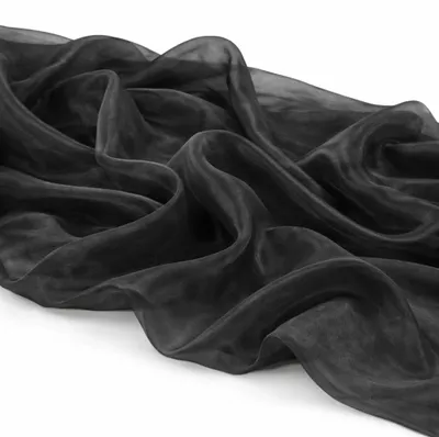 Produktbild von Dekostoff Organza Stoff 3x1,45m schwarz Tischdecke Deko Hochzeit Party Event