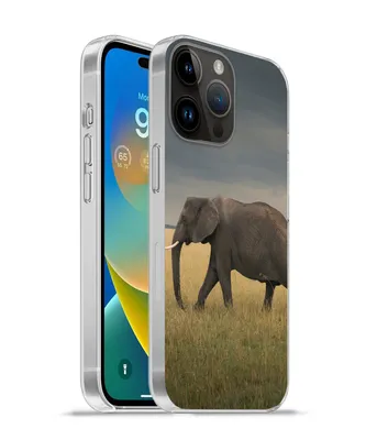 Produktbild von MuchoWow® Handyhülle Schutzhülle Hülle für Apple iPhone 14 Pro Max Elefant - Savanne - Tiere - Natur Silikon Softcase Handy Hülle - Hardcover