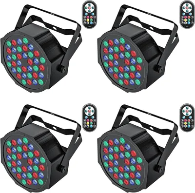 Produktbild von LED-Par-Scheinwerfer - LED-Spotlights - Bühnenbeleuchtung - DJ-Beleuchtung - Partybeleuchtung - RGB-Farben