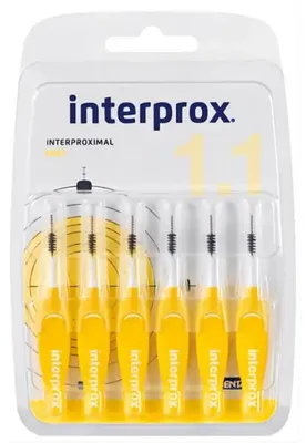 Produktbild von Interprox 1.1 Zahnzwischenräumen Mini 6 Stück