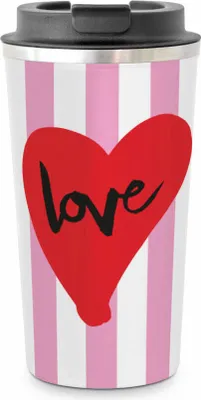 Obrázek produktu pro PPD Formart Love Coffee2go, termohrnek, coffee to go, izolovaný hrnek, izolovaný hrnek, nerezová ocel, 450 ml, 181403051
