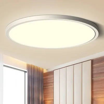 Obrázek produktu pro 36W LED stropní světlo kulaté 4300lm, stropní svítidlo teplá bílá, světelný panel CRI>97 pro ložnici studovnu kuchyň sklep kancelář kavárna