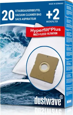 Produktbild von Dustwave® 20 Staubsaugerbeutel für AmazonBasics W11 - hocheffizient mit Hygieneverschluss - Germany