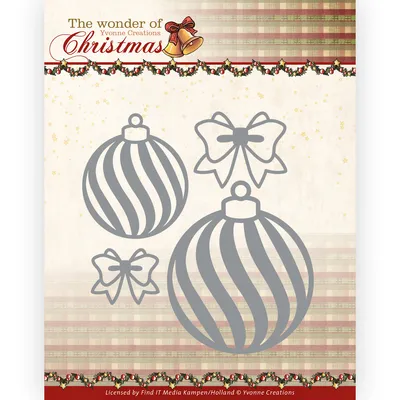 Produktbild von Stanzschablone - Yvonne Creations - The Wonder of Christmas - Weihnachts Kugeln
