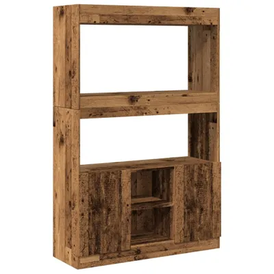 Produktbild von vidaXL Highboard Altholz-Optik 92x33x140 cm Holzwerkstoff